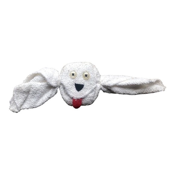 Craft: Cute Dog made from a Washcloth & Soap - Picture 3 of 6